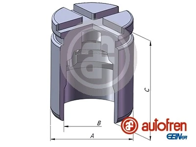 Piston, brake caliper